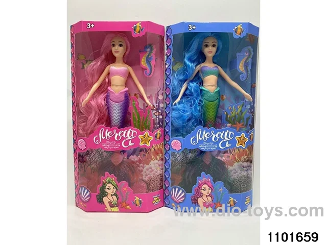 14 inch mermaid in window box