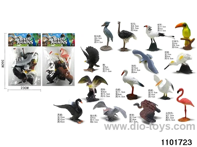 7pcs Bird toys in PP bag with header