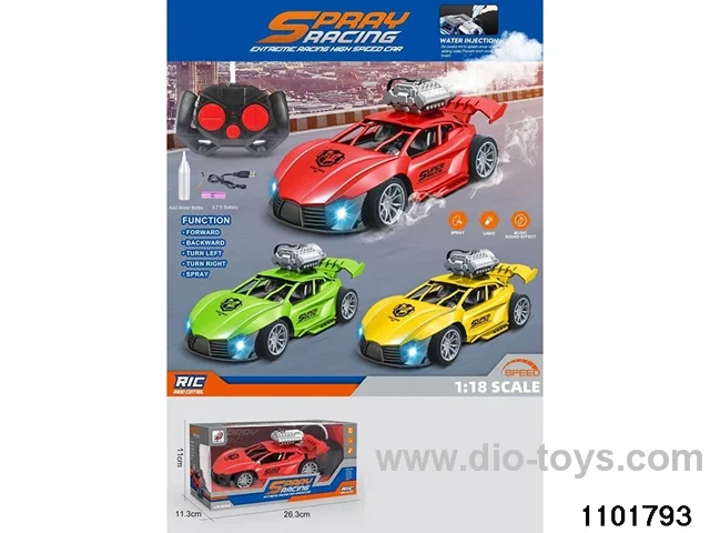 1:18 RC car W L/M included battery