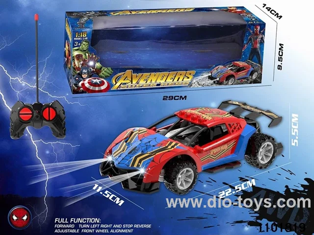 1:18 4ch RC car with light With front lights in window box