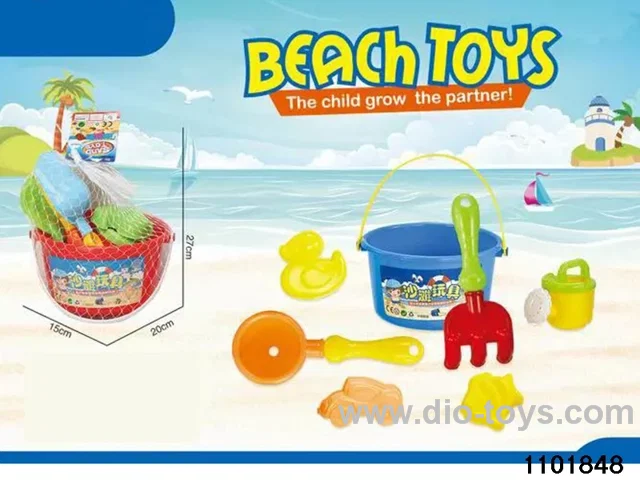 8pcs Beach Bucket Set in Net bag