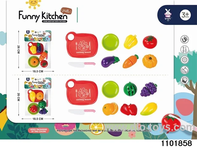13pcs Fruit/vegetables in PP bag with header