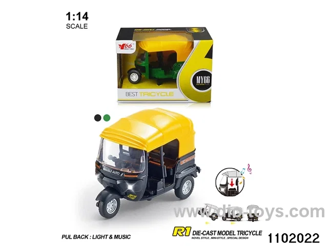 1:14 Alloy Pull Back Car W L/M in window box