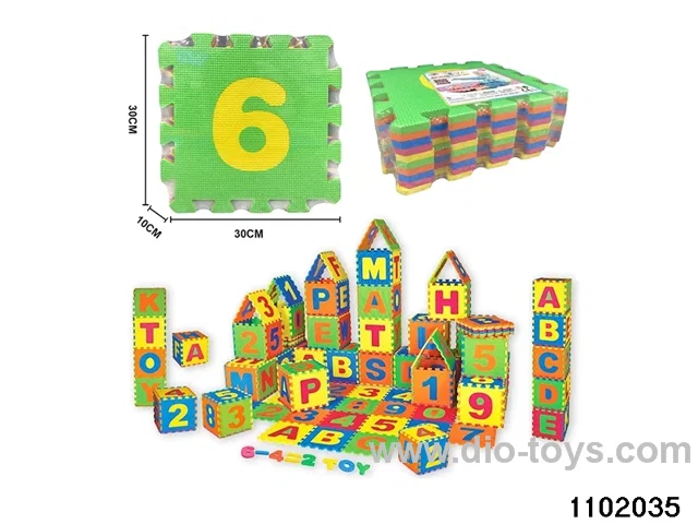 Digital Floor Mats (10PCS) in Plastic film