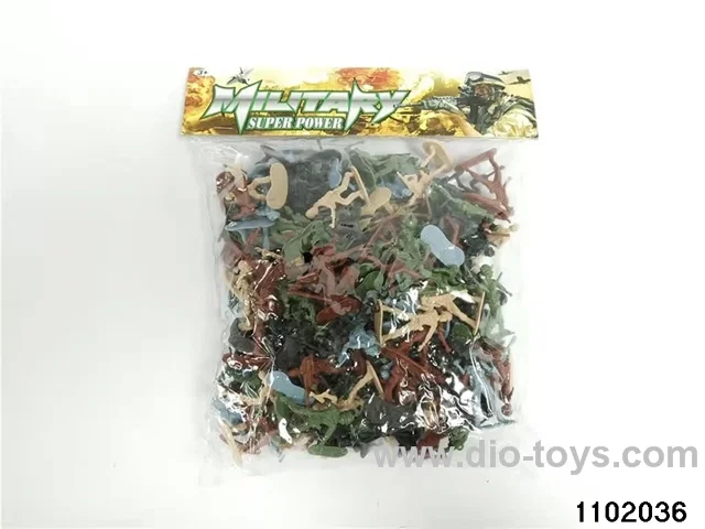 Military suits in PP bag with header