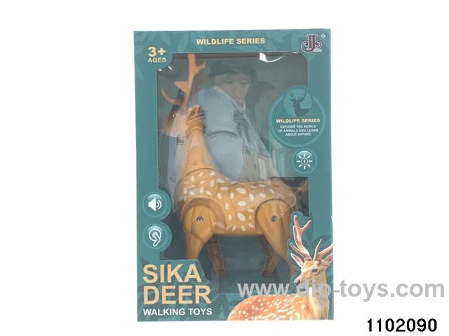 Electric Simulation Sika Deer in window box