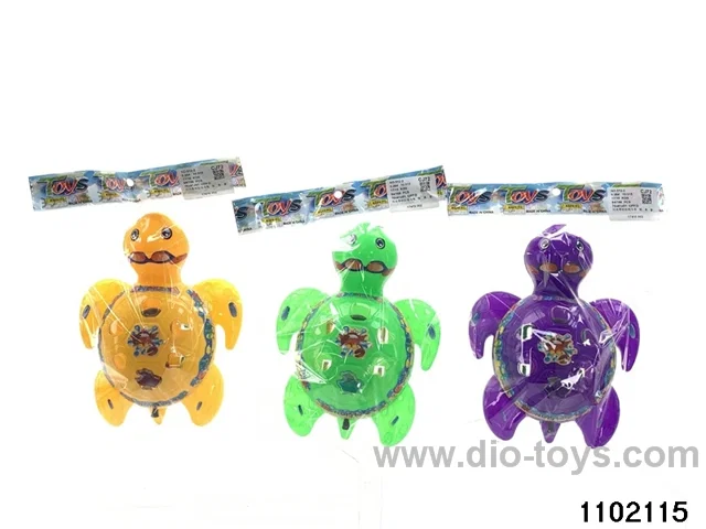 Flashing Turtle with Bell Pulling Wire in opp bag