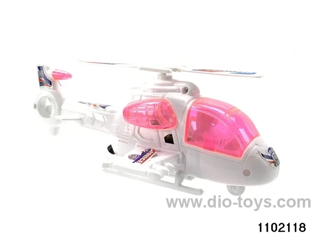 Pull-wire aircraft with lights in color bag