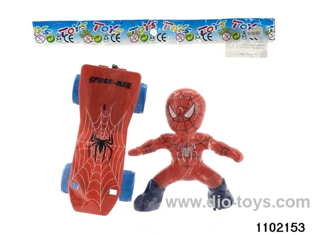 Skateboarding Spider-Man (skating) in opp bag