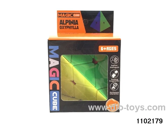 Rubik's cube in color box