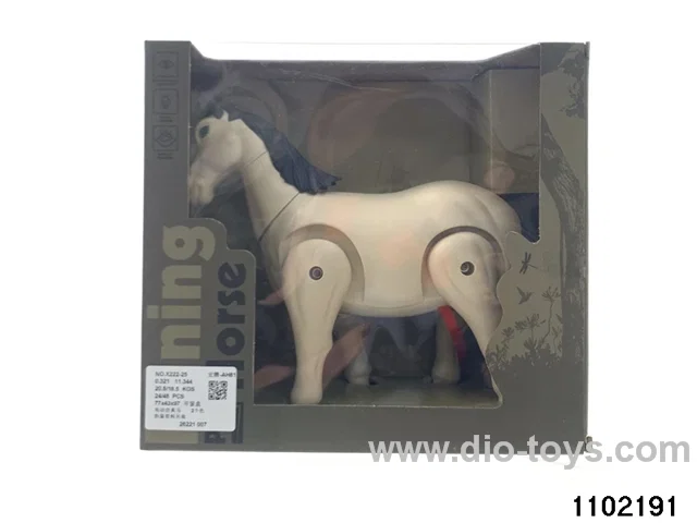 Electric simulation horse in window box