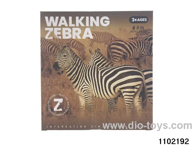 Electric simulation zebra in color box