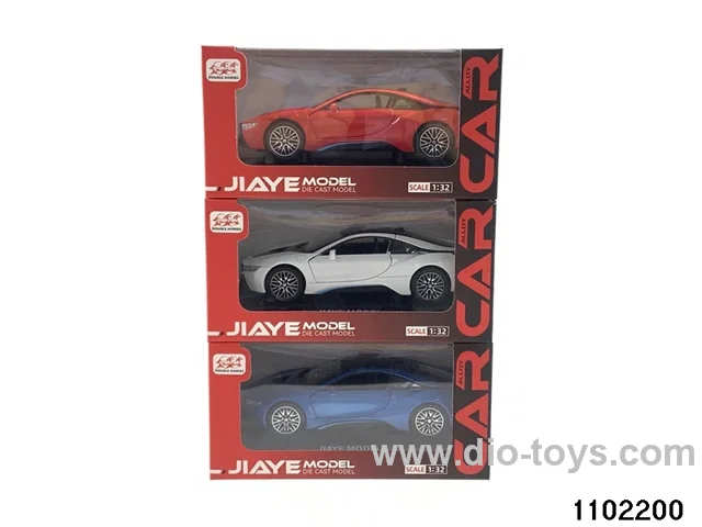 1:32 sound and light pull back car in window box