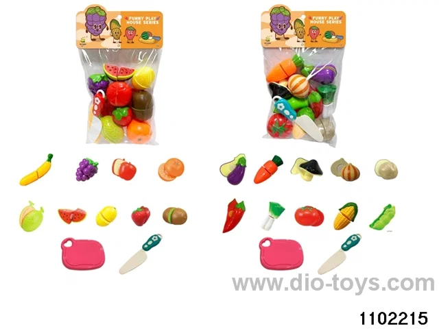 Fruit cutting fun in PP bag with header