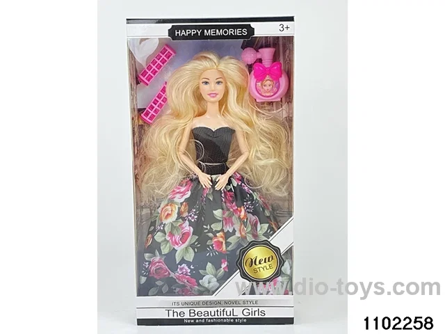 11.5 inch 9 joint Barbie in window box