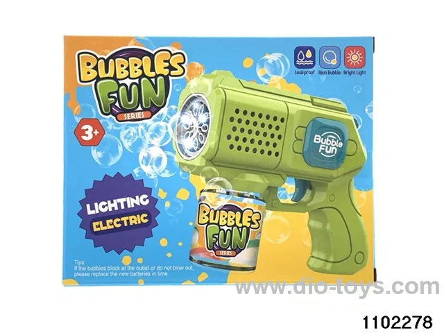 bubble gun in color box