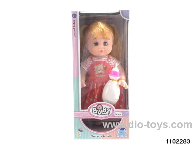 14 inch six voices musical doll in window box