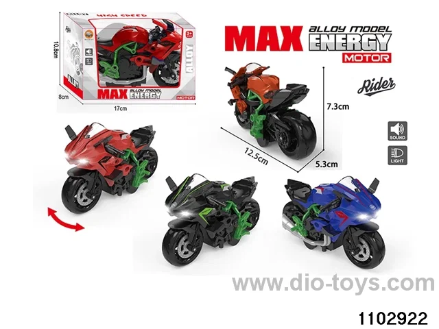 1:14 Pull Back Alloy Car W L/M in window box