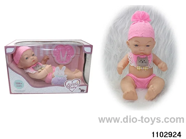 10 inch all enamel doll in window box