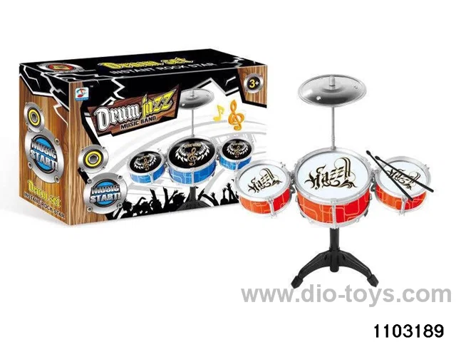 painted jazz drum in color box