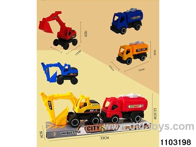 Skidding construction vehicle in PVC cover