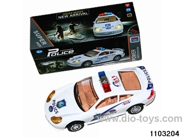 Lights & Music Electric Universal Police Car in color box