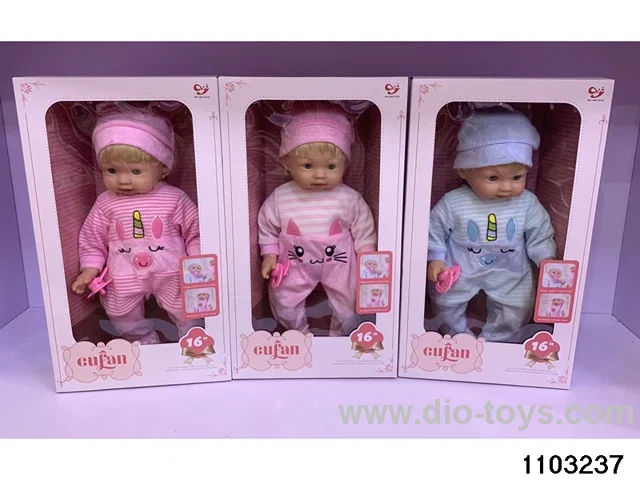 16 inch doll + IC in window box