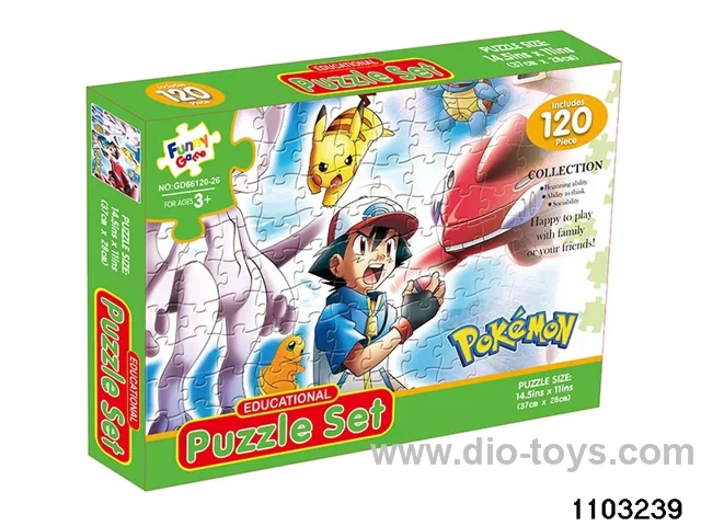 120pcs jigsaw in color box