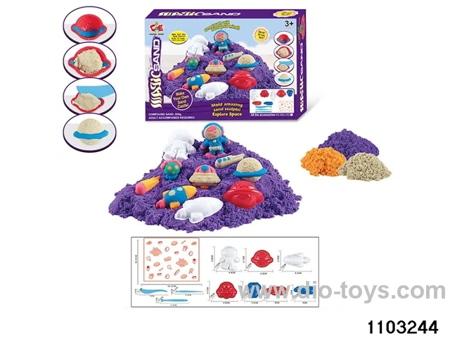Space Sand Bucket 500G in color box