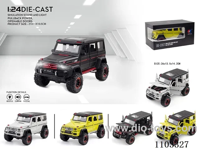 1:24 pull back alloy car W L/M