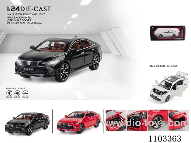 1:24 pull back alloy car W L/M