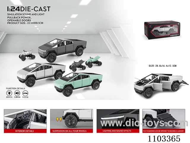 1:24 pull back alloy car W L/M