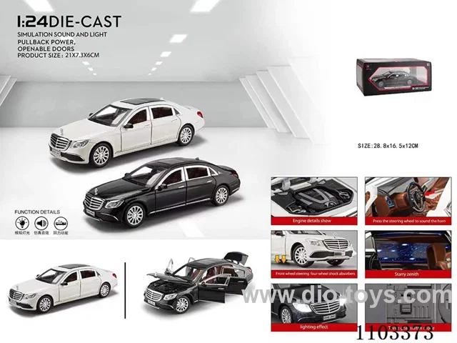 1:24 pull back alloy car W L/M
