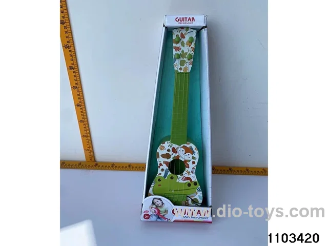 Guitar. Ukulele in display box