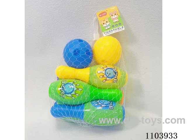 Large Bowling Set (6 bowling balls +2 round balls)