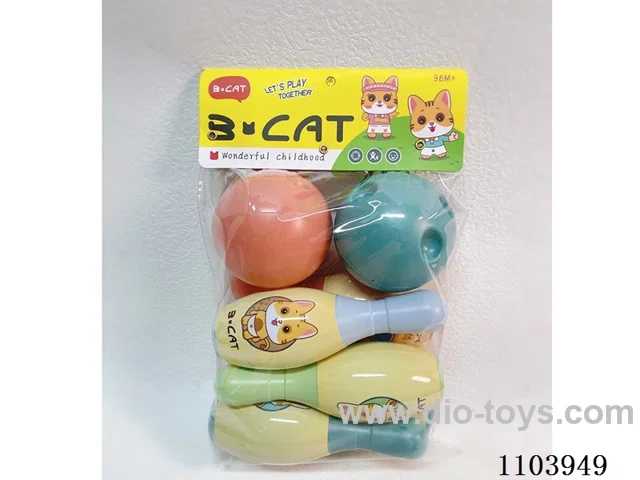 Bowling Set (6 bowling balls +2 round balls)
