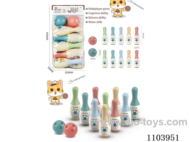 Big Bowling Set (10 bowling balls +2 round balls)