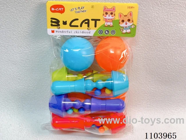 Rainbow Ball Bowling (6 bowling balls +2 round balls)