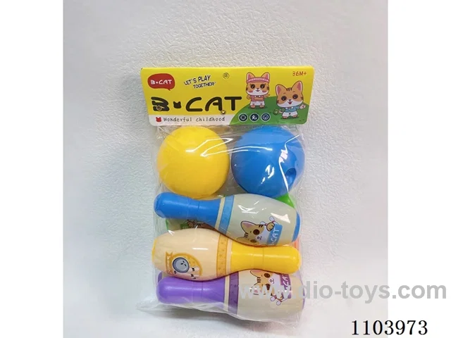 Bowling Set (6 bowling balls +2 round balls)