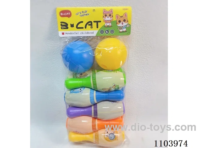 Bowling Set (10 bowling balls +2 round balls)