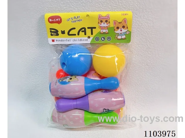 Bowling Set (6 bowling balls +2 round balls)