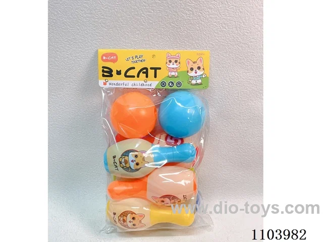 Bowling Set (6 bowling balls +2 round balls)