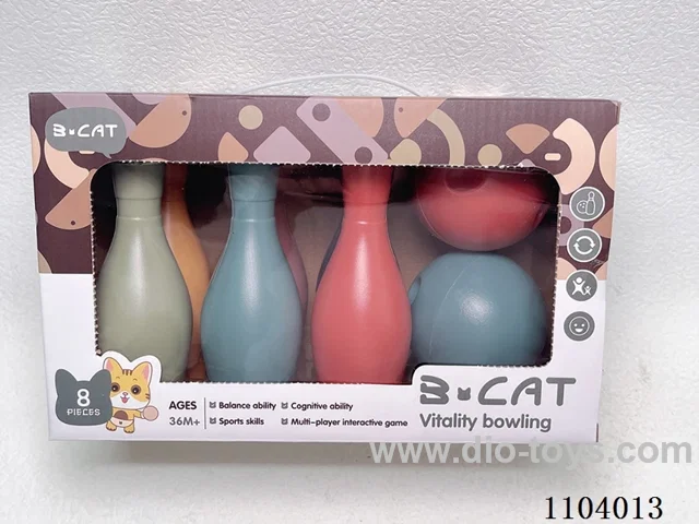 Bowling Set (6 bowling balls +2 round balls)