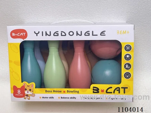 Bowling Set (6 bowling balls +2 round balls)