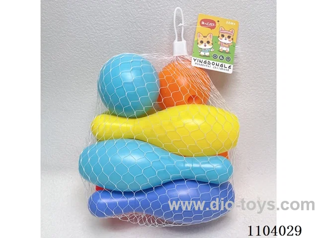 Large Bowling Set (6 bowling balls +2 round balls)