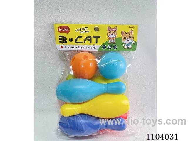 Large Bowling Set (6 bowling balls +2 round balls)