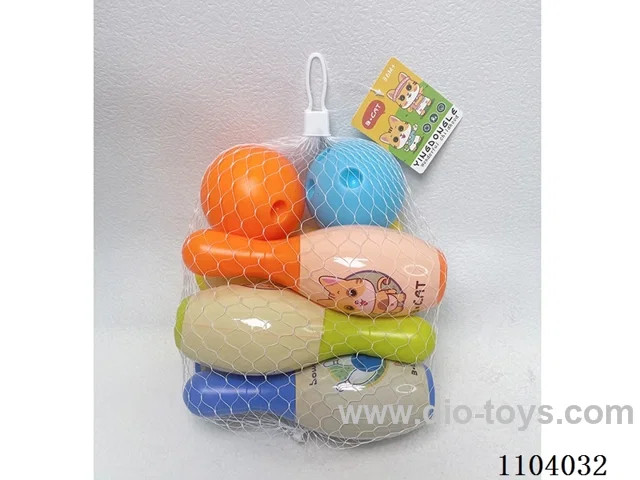 Large Bowling Set (6 bowling balls +2 round balls)