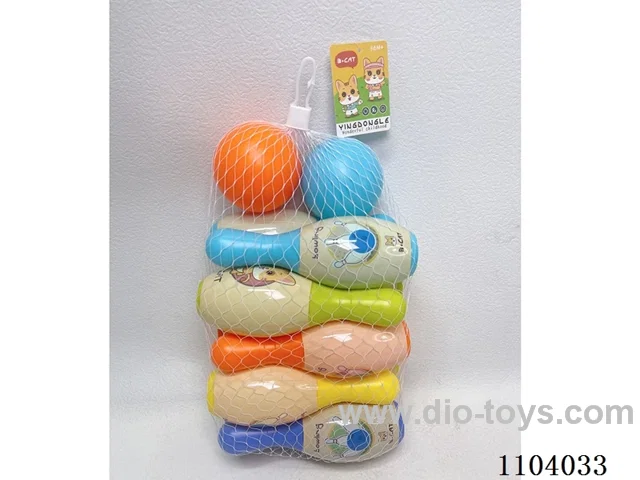 Large Bowling Set (10 bowling balls +2 round balls)