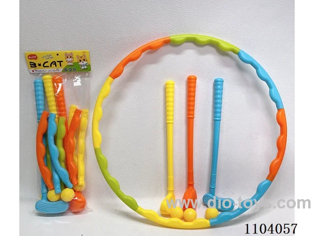 Golf + Hula hoop +3 round balls
