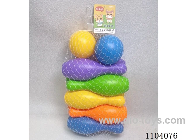 Large Bowling Set (10 bowling balls +2 round balls)